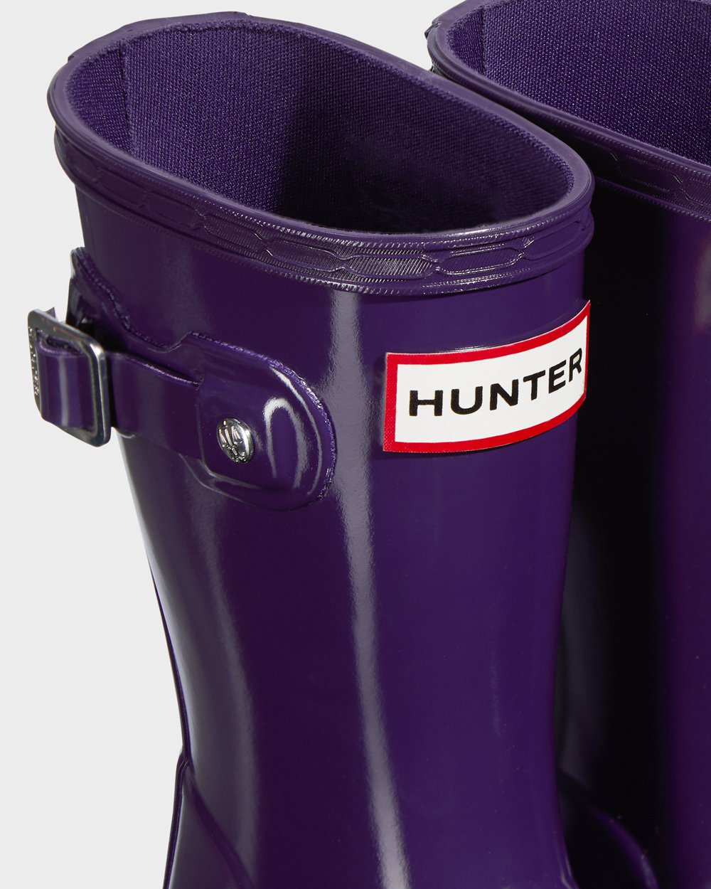 Galochas Hunter Criança Azuis Roxo - Original Little Gloss - 02UWENYVS